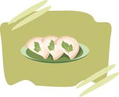 bukkumi asian food flat design illustration vector