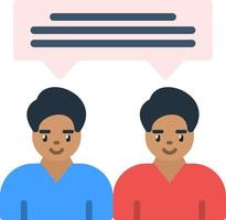 Face To Face Vector Icon Design