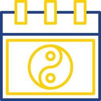 Chinese Calendar Vector Icon Design