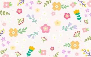 Colorful flower collection. pink background. illustration vector 10 eps.