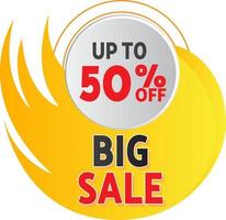 Big Sale Special Offer 50 Off Tag Discount Price Label Advertising vector
