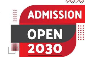 Admission Open Tag Abstract Shape For Social Media Post Vector