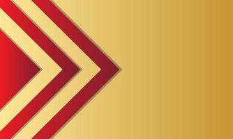 abstract background concept with stacking of geometric pattern, layers of blank red and gold for Business presentation vector