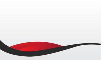 Modern blinded red black abstract wave shape background for business presentation vector