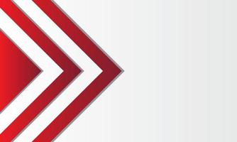 abstract background concept with stacking of geometric pattern, layers of blank red and white for Business presentation vector