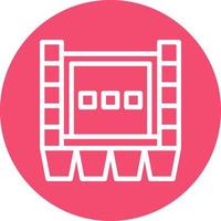 diseño de icono de vector de anuncio de cine