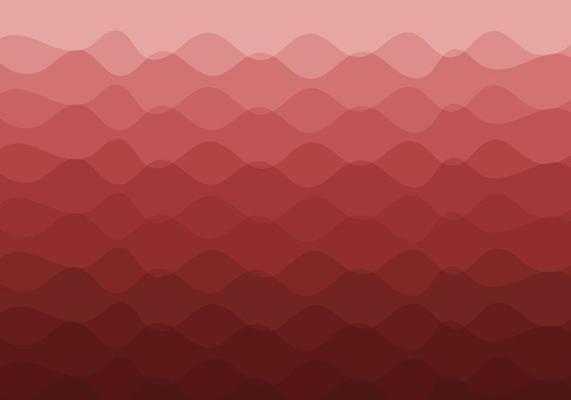 An abstract background composed of overlapping wavy lines. Gradient from light red to dark