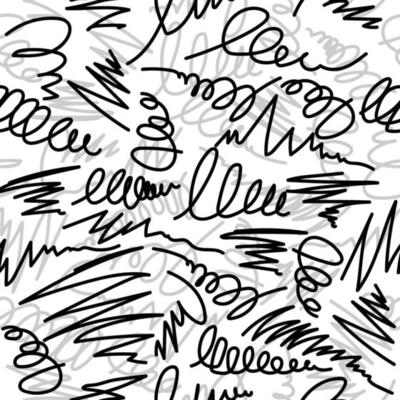 Hand Drawn Brush Strokes Seamless Pattern Wrap Background