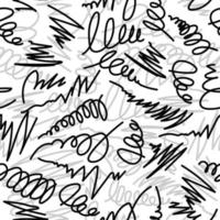 Hand Drawn Brush Strokes Seamless Pattern Wrap Background vector