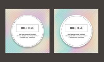 Pastel gradient backgrounds for instagram posts vector