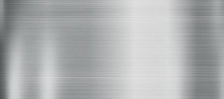 Silver texture, steel panoramic background template - Vector