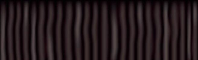 Black theater curtain, panoramic background template - Vector