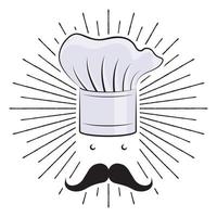 Chef with a Moustache Illustration vector