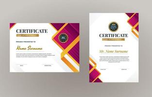 Gradient Modern Certificate Concept vector