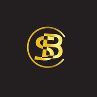 logotipo de texto sb vector