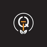 QT Text Logo vector
