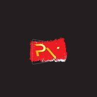 logotipo de texto pv vector