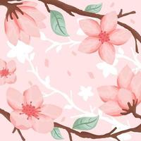 Stylish Colorful Peach Blossom Abstract Background vector