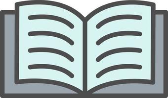 icono de vector de libro de lectura