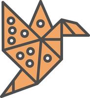 icono de vector de origami