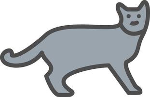 icono de vector de gato