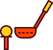 icono de vector de golf