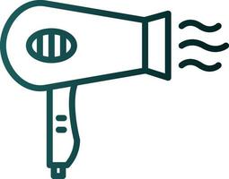 Hair Dryer Vector Icon Design