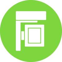 Shelter Ad Vector Icon Design