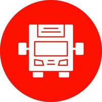 Bus Display Vector Icon Design