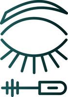 Eyelash Mascara Vector Icon Design