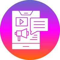 diseño de icono de vector de producción de contenido