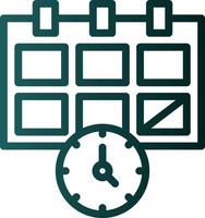 Deadline Vector Icon Design