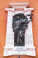 Plaque to commemorate those killed in the Libyan war in 1911-1912 in Verona, Italy photo