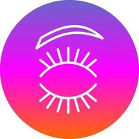 Eyelash Vector Icon Design