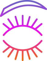 Eyelash Vector Icon Design