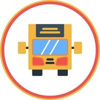 Bus Display Vector Icon Design