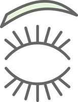 Eyelash Vector Icon Design