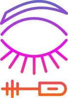Eyelash Mascara Vector Icon Design