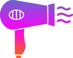 Hair Dryer Vector Icon Design