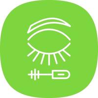 Eyelash Mascara Vector Icon Design