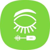 Eyelash Mascara Vector Icon Design