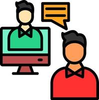 Online Meeting Vector Icon Design