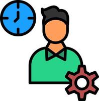 Productive Work Vector Icon Design