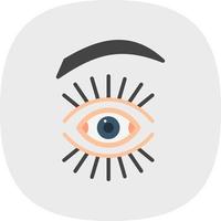 Eyelash Vector Icon Design