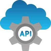 diseño de icono de vector de API