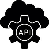 diseño de icono de vector de API