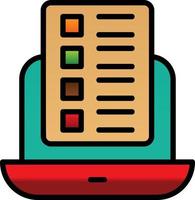 Online Course Vector Icon Design