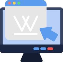 diseño de icono de vector de wikipedia