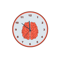 tiempo de pensamiento y reloj cerebral png