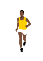 afrikansk man löpning png